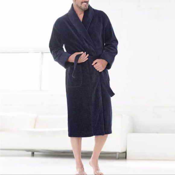 Majestic Men’s Luxurious 100% Cotton Terry Velour Robe size Small/medium - Picture 3 of 9